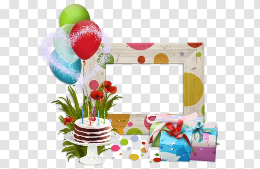 Birthday Cake Balloon Frame - Flower - Wedding Transparent PNG