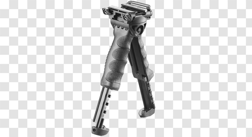 Bipod Vertical Forward Grip Firearm Rail System Pod - Cartoon - Weapon Transparent PNG