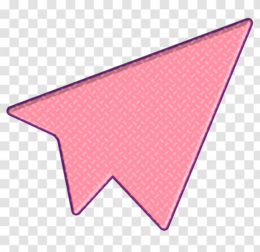 Color Startups And New Business Icon Origami Paper Plane - Pink - Peach Triangle Transparent PNG