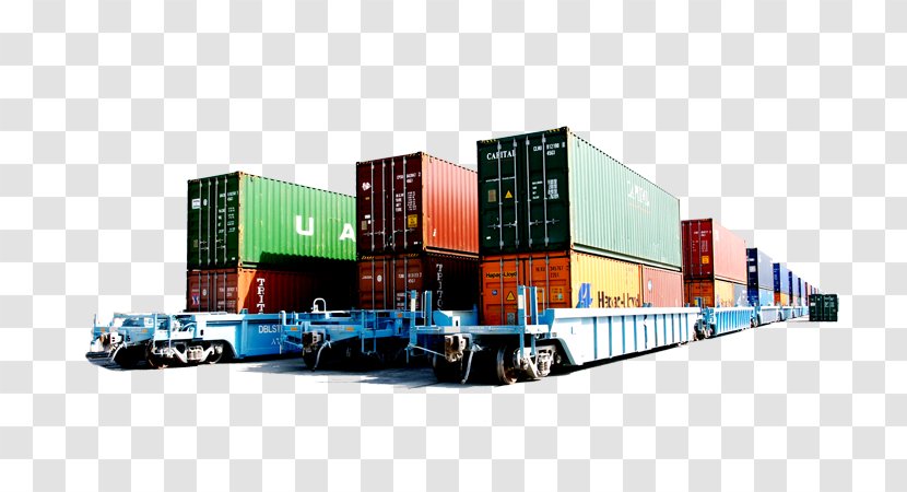 Cargo Rail Transport Port Klang Train Intermodal Container Transparent PNG