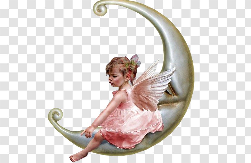 Guardian Angel Moon Fairy Child - Lunar Phase - Ton Transparent PNG