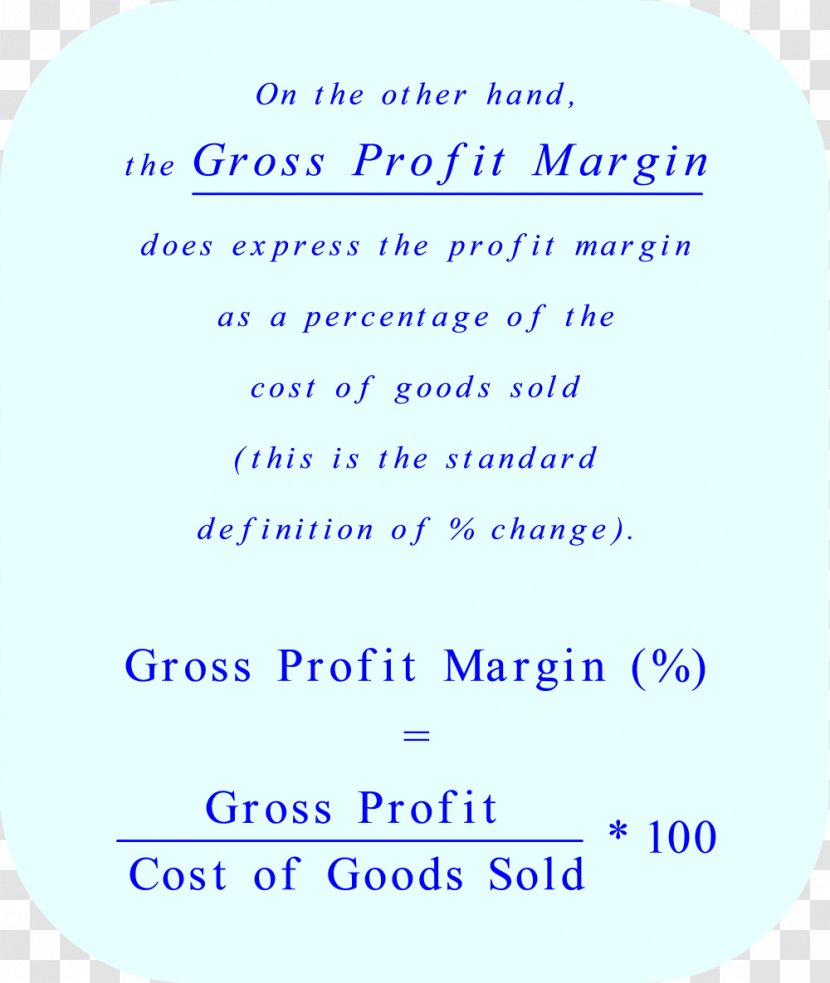 Profit Margin Gross Contribution Income Statement - Blue Transparent PNG
