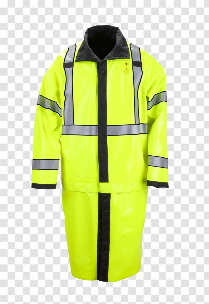 High-visibility Clothing Raincoat Outerwear Jacket - Rain Pants Transparent PNG