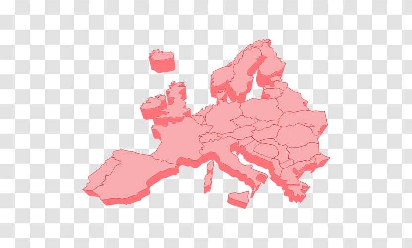 Europe Clip Art - Red - Vector Transparent PNG