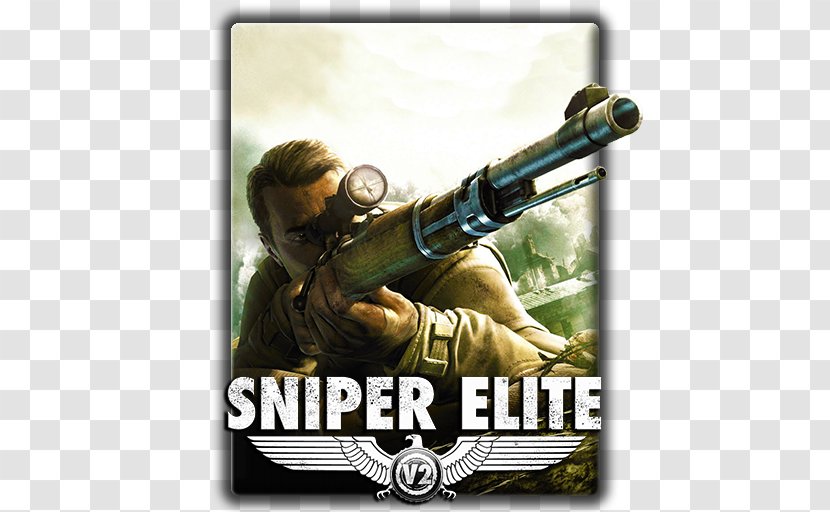 Sniper Elite V2 4 III Xbox 360 - Video Game - Weapon Transparent PNG
