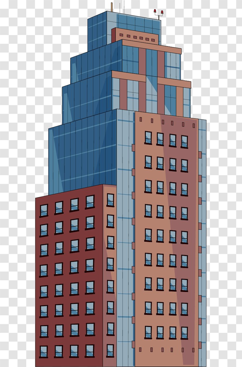 Building Cartoon Architecture - Hand-painted Transparent PNG