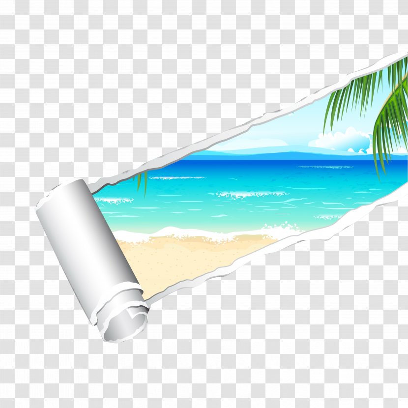 Sea Ocean Beach - Wave - TEAR Effect Transparent PNG