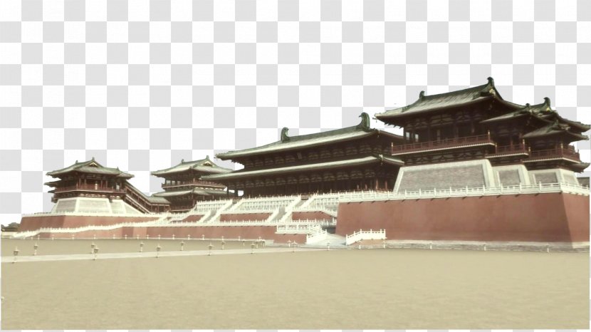 Daming Palace Forbidden City Changan Taijipalasset Tang Dynasty - Emperor Taizong Of - Ancient Architecture Building Han Transparent PNG