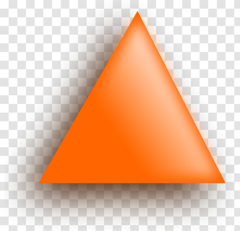 Triangle Font - Orange Transparent PNG