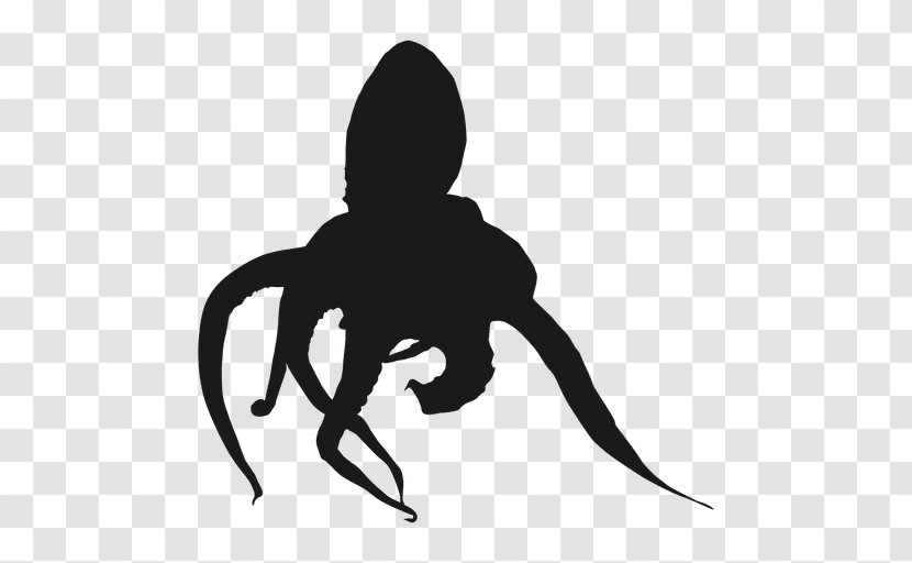 Octopus Silhouette Clip Art - Organism Transparent PNG