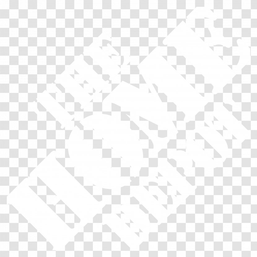 Line Black And White Angle Point Pattern - HomeDepot Logo Transparent PNG