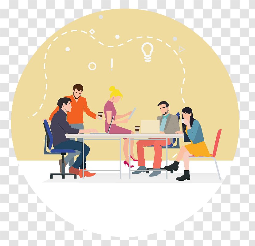 Vector Graphics Meeting Clip Art Infographic Coworking - Business - Hong Kong Transparent PNG