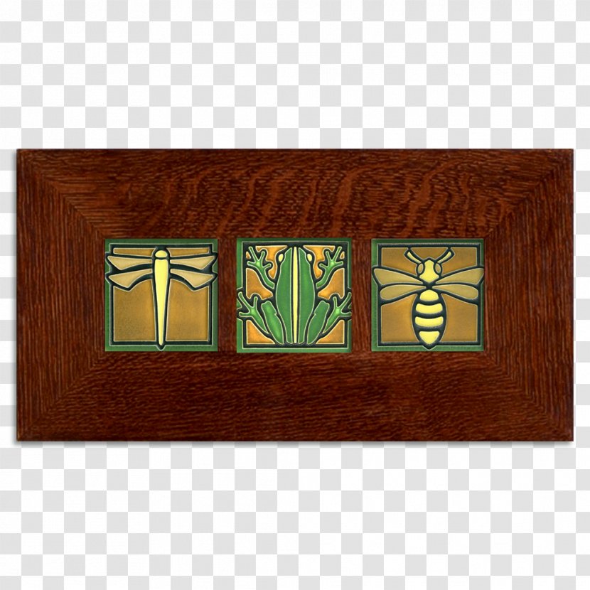 Motawi Tileworks Ceramic Tile Art Picture Frames - Craft - Luxury 50th. Aniversary Ribbons Tambourine Green Transparent PNG