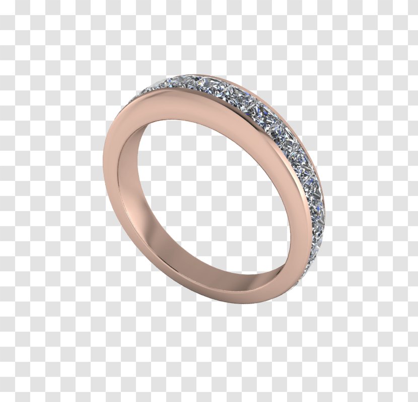 Wedding Ring Jewellery Silver - Fashion Accessory - Rose Gold Settings Transparent PNG