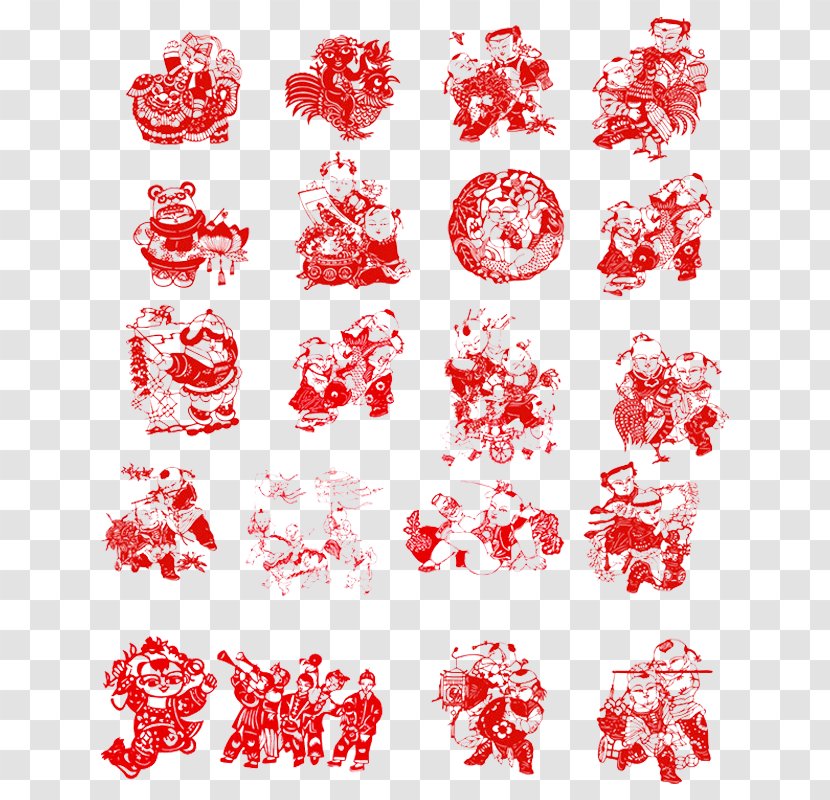 China Papercutting Chinese Paper Cutting New Year - Point - Wind Atlas Transparent PNG