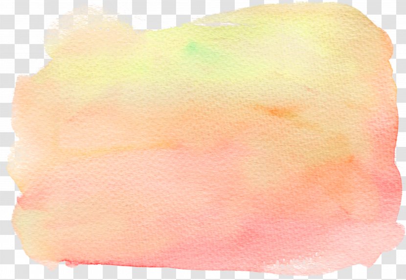 Watercolor Painting Ink Pen - Color - Pale Yellow Effect Transparent PNG