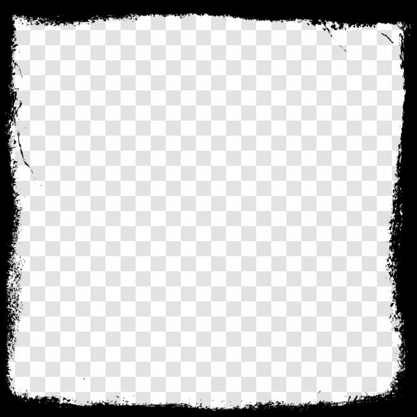 Black And White Square Pattern - Monochrome - Frame Picture Transparent PNG