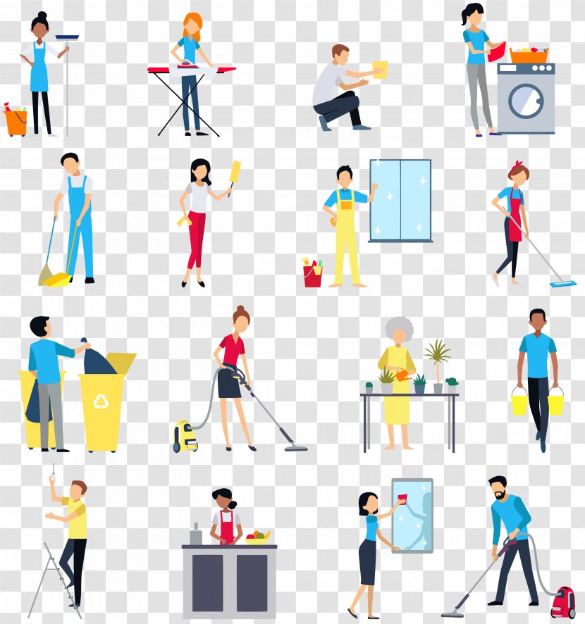 Vector Graphics Cleaning Housekeeping Maid - Area - Al Transparent PNG