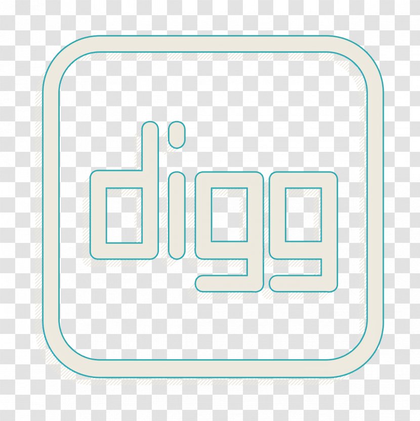 Digg Icon Media Network - Material Property - Rectangle Number Transparent PNG