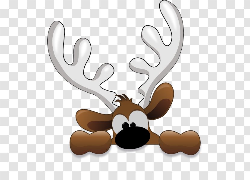 Rudolph Santa Claus Reindeer Clip Art - Deer Transparent PNG