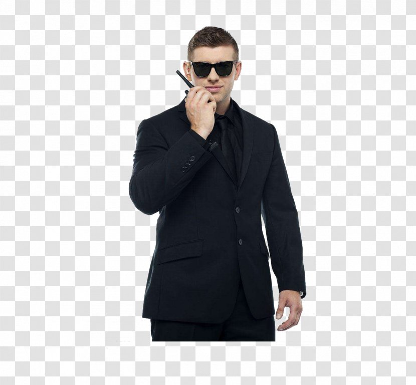 Walkie-talkie Two-way Radio Security Guard Police Officer - Outerwear - Work Bodyguard Transparent PNG