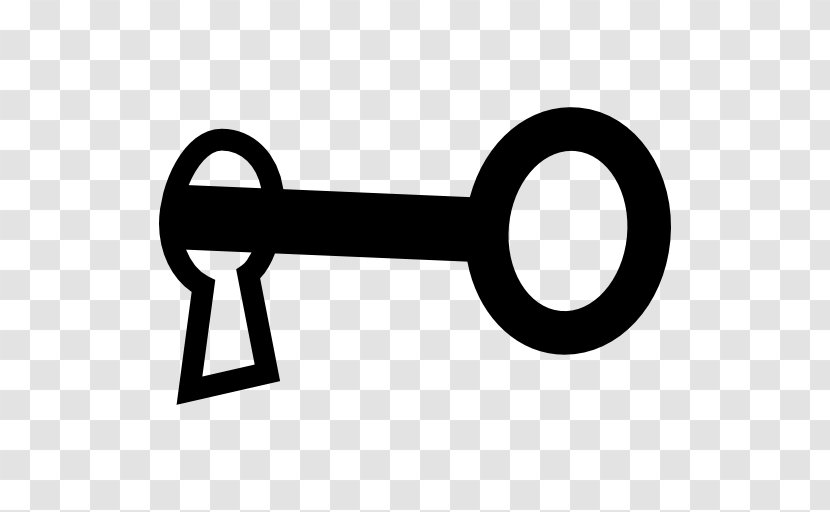 Keyhole Lock Tool - Black And White - Key Transparent PNG