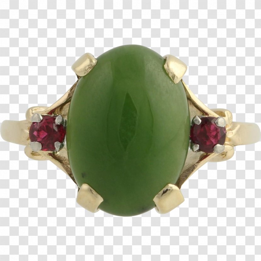 Gemstone Jewellery Ring Ruby Jade - Palladium Transparent PNG