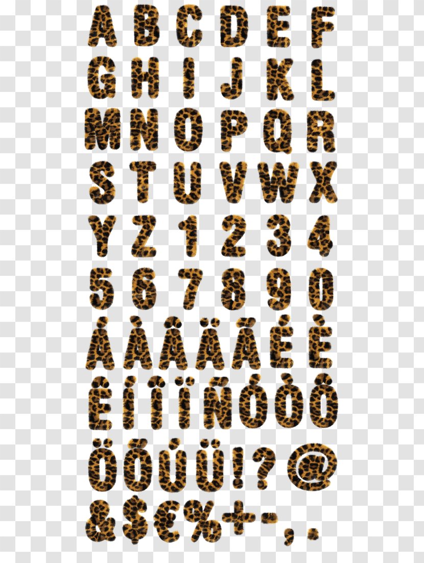 Leopard Wingdings Typography DaFont Font - Printing - Print Transparent PNG