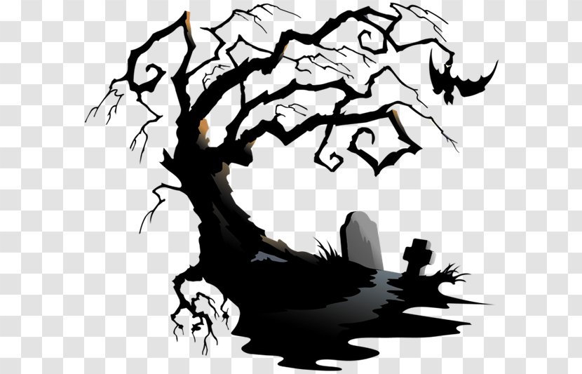 Halloween Drawing Clip Art - Monochrome Photography Transparent PNG