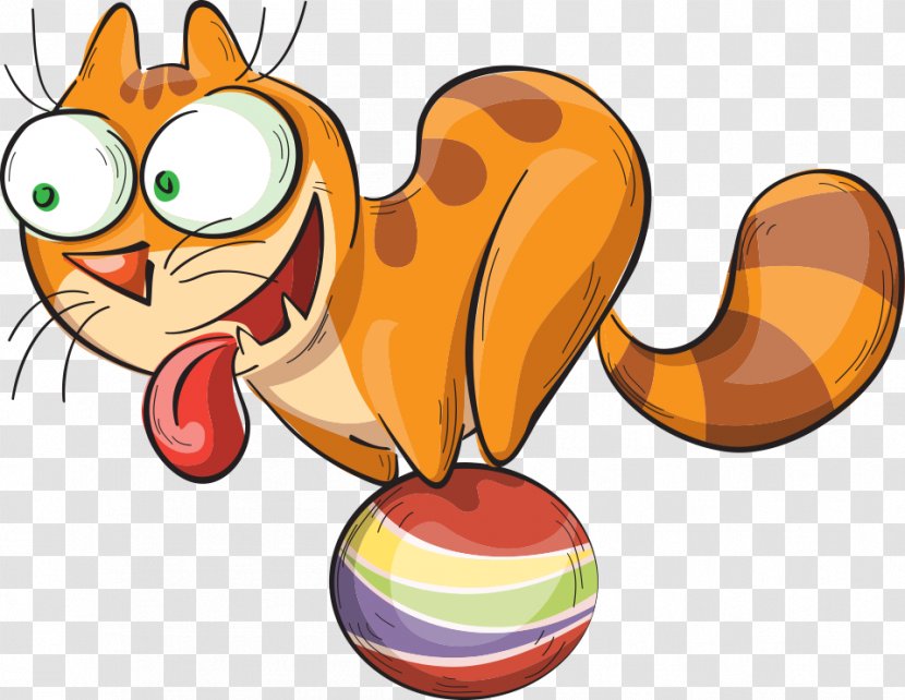 Cat Cartoon Royalty-free Illustration - Play Ball Fox Transparent PNG