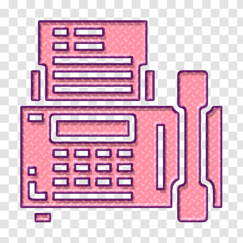 Office Stationery Icon Fax Icon Transparent PNG