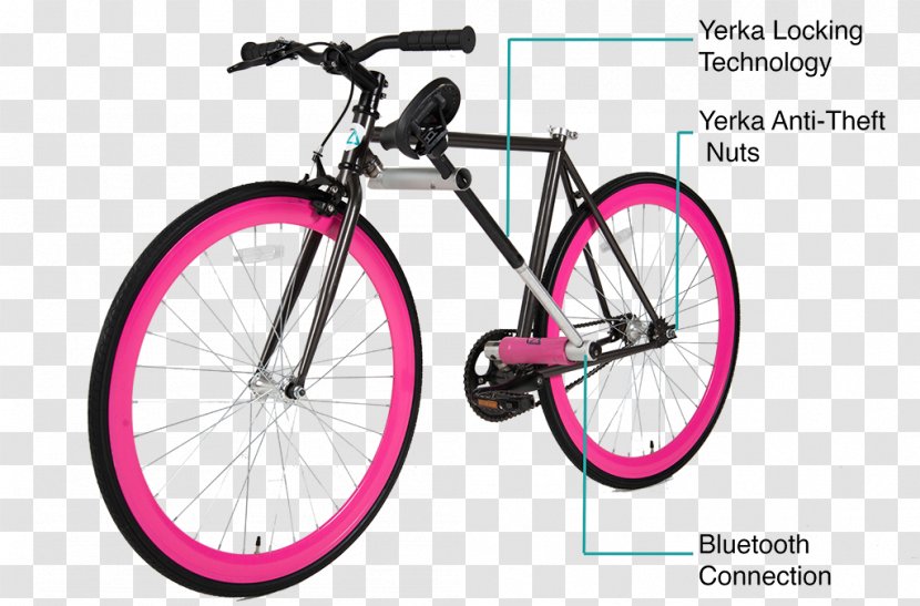 pink cyclocross bike