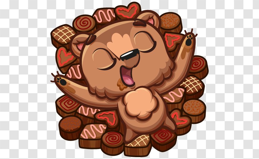 Chocolate Brownie VKontakte Sticker Clip Art Personal Message - Bbcode Transparent PNG