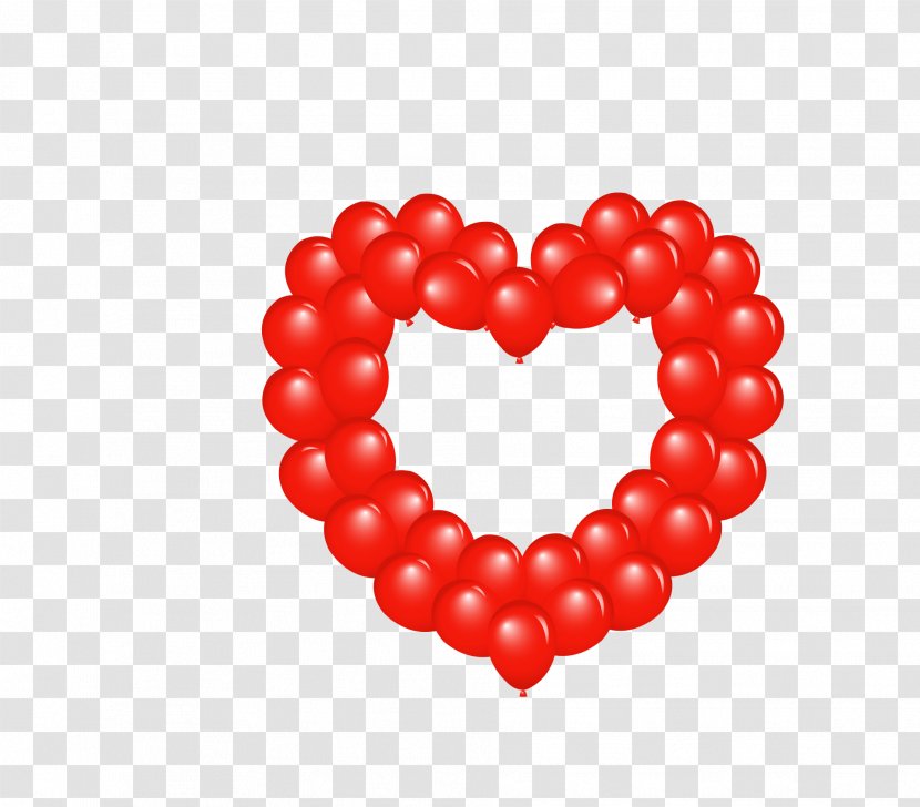 Heart Balloon Stock Photography Clip Art - Frame - Colored Balloons Transparent PNG