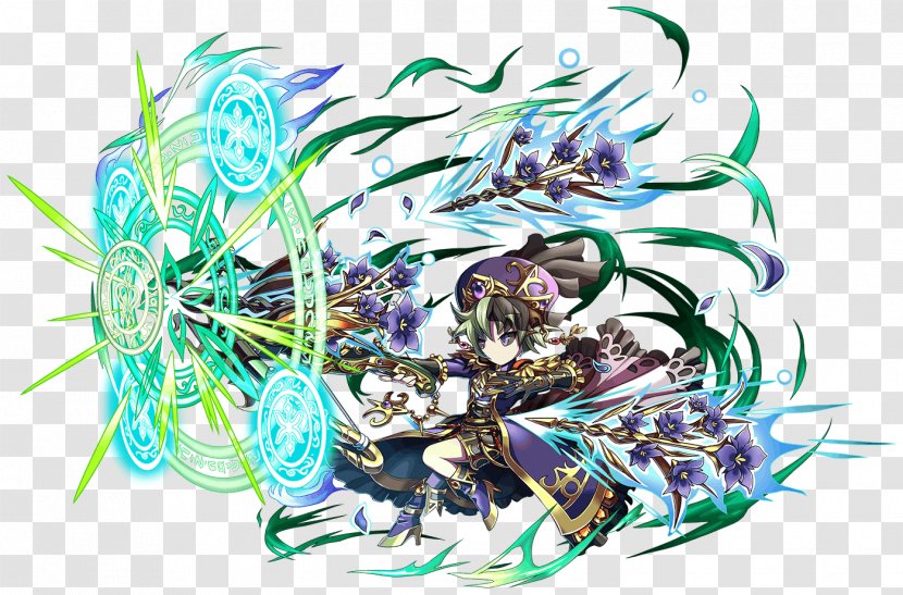 Brave Frontier Cyan Android Green Violet - Six Star Virus Transparent PNG