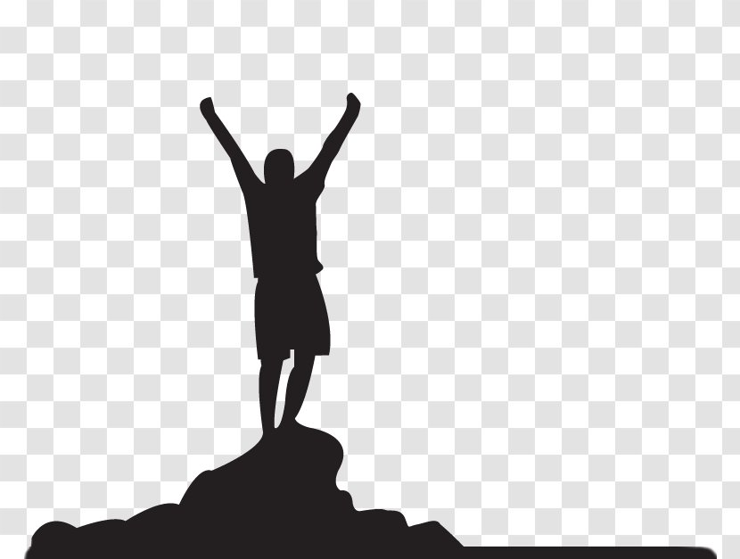 Silhouette Monochrome Photography - Arm - Victory Transparent PNG
