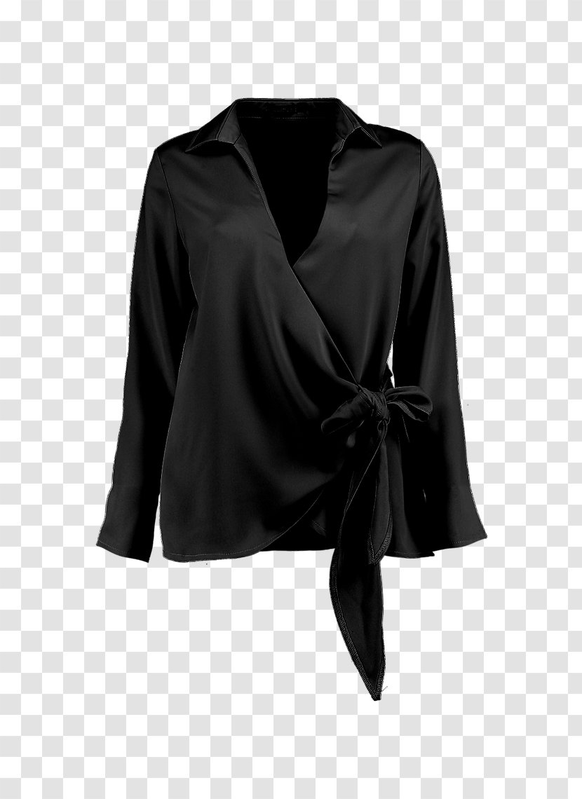 Blouse Clothing Sleeve Cardigan Satin Transparent PNG