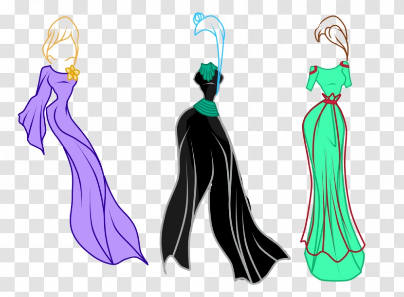 Dress Clothing Pin Drawing - Fictional Character Transparent PNG