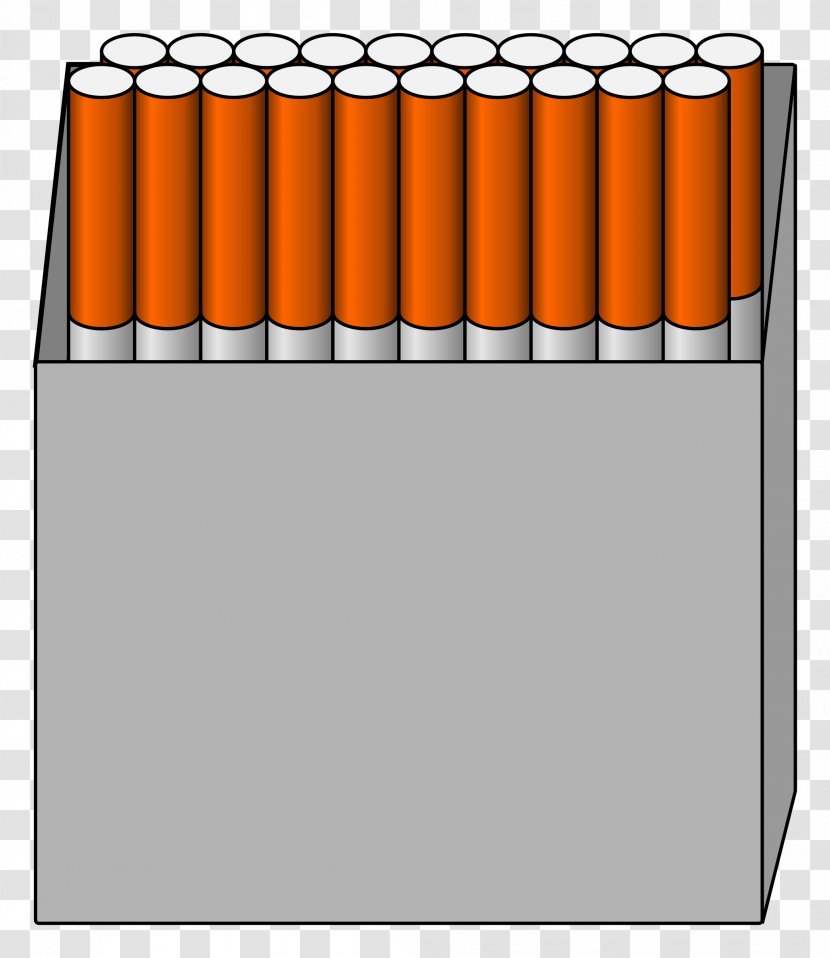 Cigarette Pack Tobacco Clip Art - Rectangle Transparent PNG
