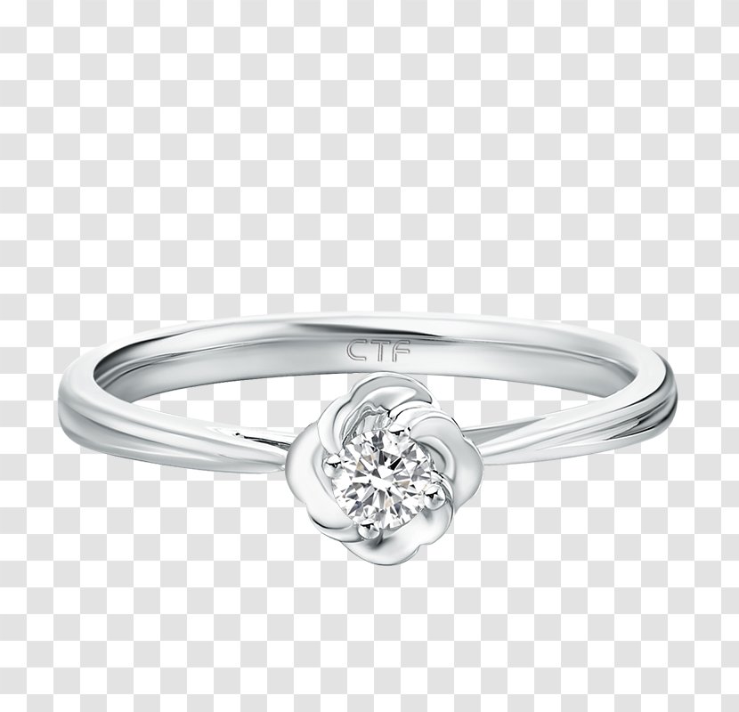 Silver Wedding Ring Body Jewellery Diamond Transparent PNG