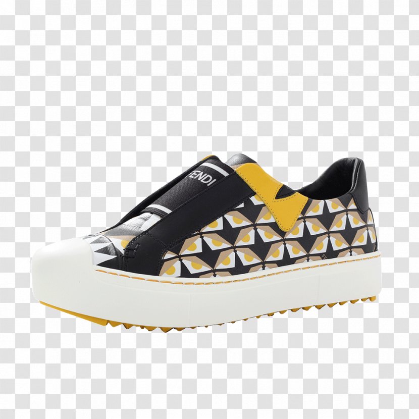 Sneakers Fendi Shoe Handbag Fashion - Yellow - European Aristocracy Transparent PNG