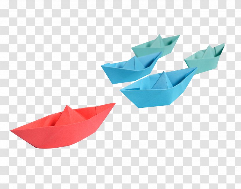 Paper Watercraft Goods - Designer - Color Boat,Free Matting Transparent PNG