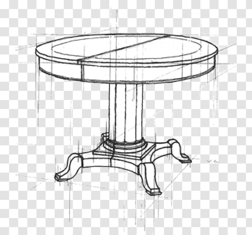 Table Drawing Line Art Sketch - Artwork Transparent PNG