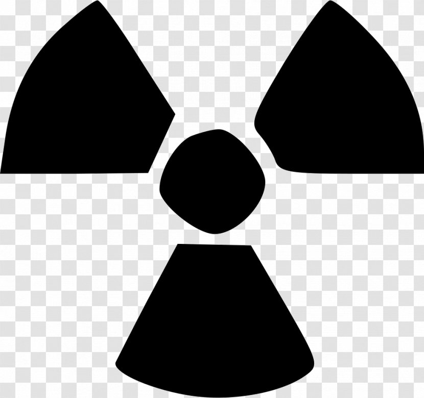 Vector Graphics Radioactive Decay Ionizing Radiation Symbol - Black And White Transparent PNG