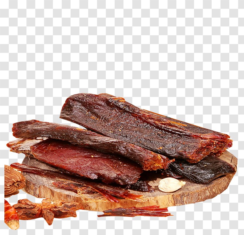 Jerky Bakkwa Flat Iron Steak Roast Beef Pastrami - Barbecue - Shredded Transparent PNG