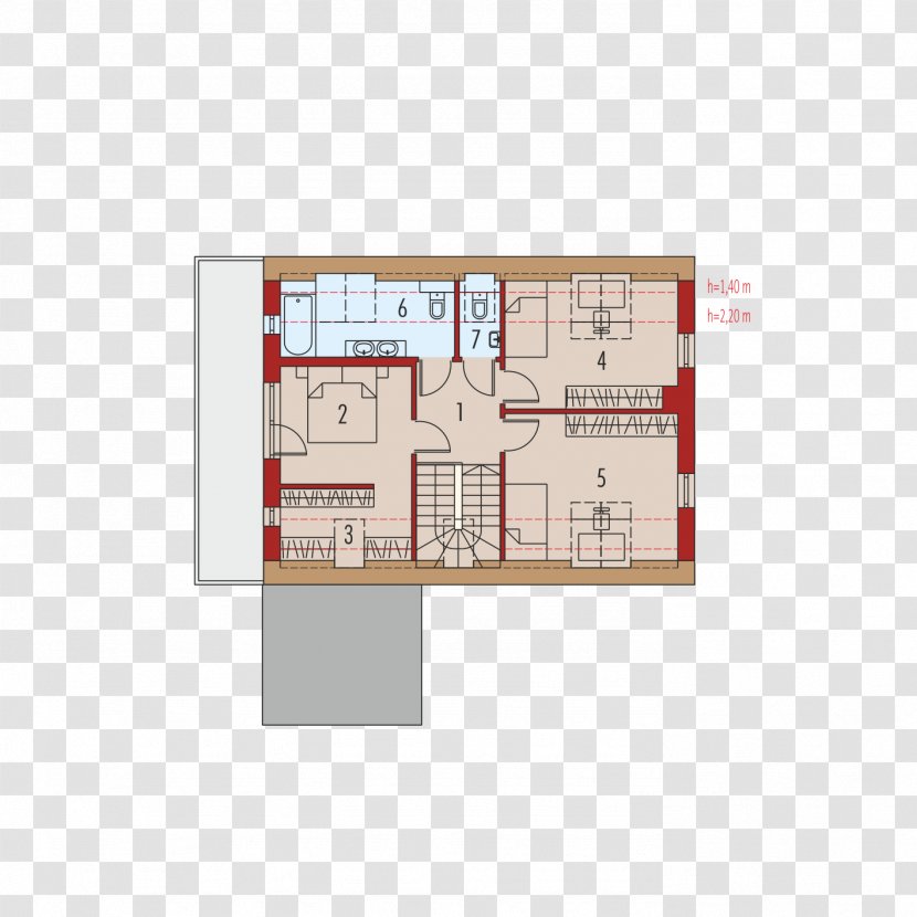 Floor Plan House Building Attic Square Meter - Laundry Room - Plots Transparent PNG