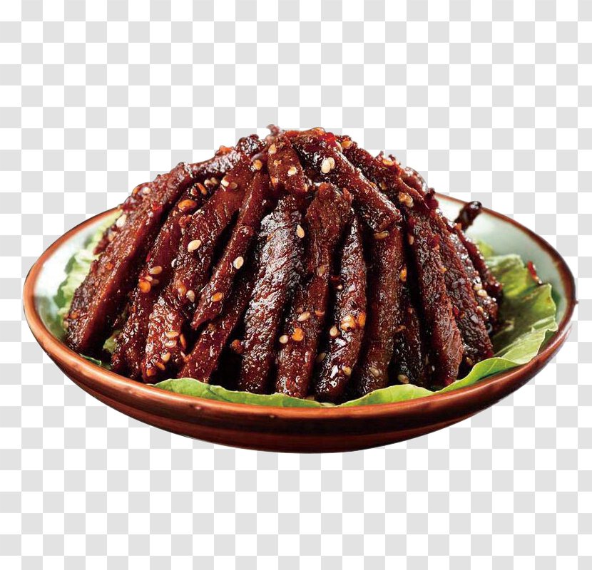 Hunan Cuisine Jerky Cecina Buffalo Wing Chinese - Spicy Beef Transparent PNG