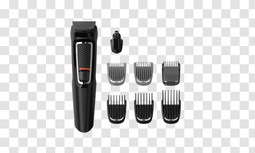 Hair Clipper Philips MULTIGROOM Series 3000 8-in-1, Face And MG3730/15 Comb Tool - Personal Grooming Transparent PNG