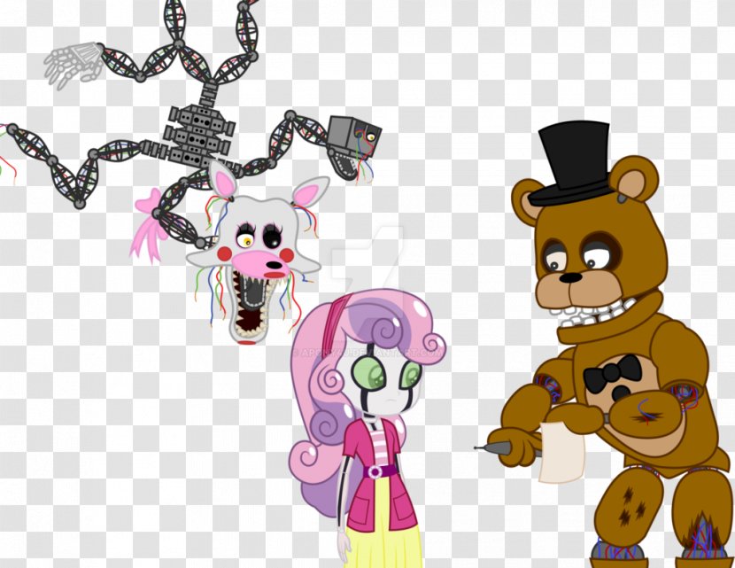 Sweetie Belle Freddy Fazbear's Pizzeria Simulator Five Nights At Freddy's 4 My Little Pony: Equestria Girls - Cartoon - Applejack In Love Transparent PNG