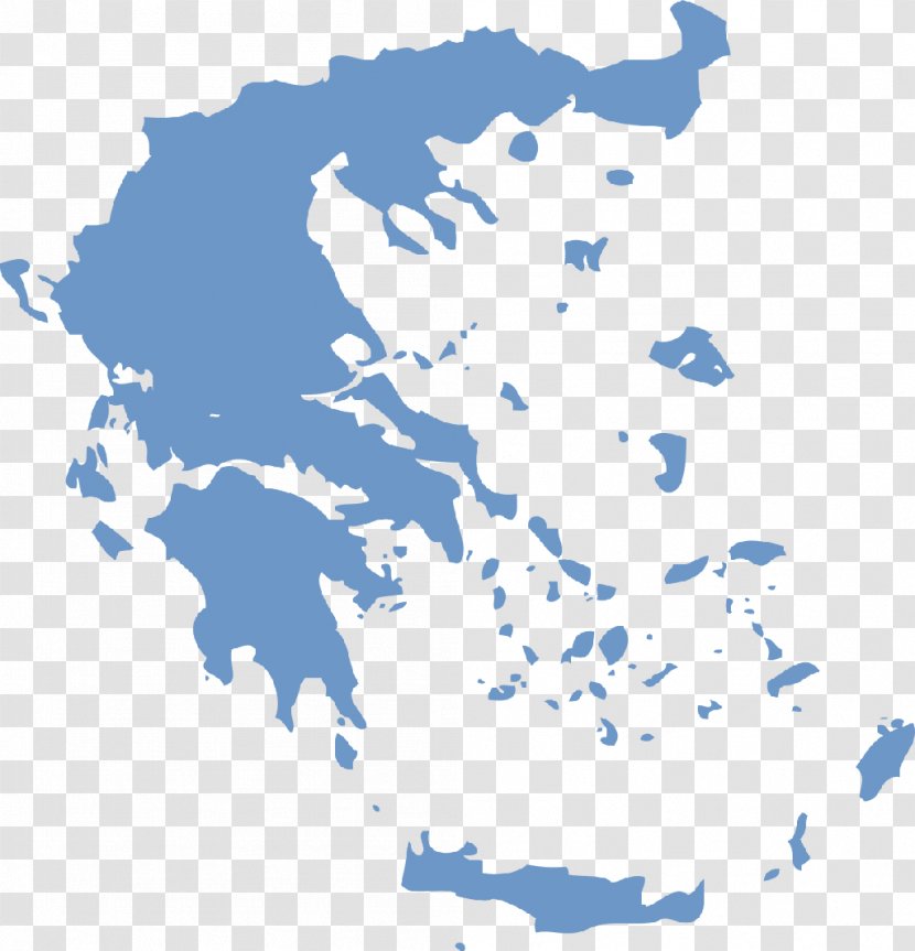 Crete Vector Map Blank - Greece Transparent PNG